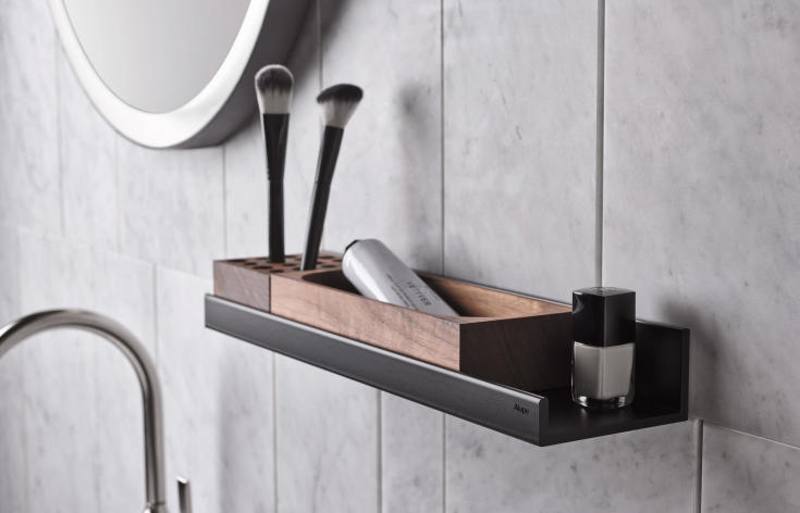 Alape Assist hylla, 80x10 cm, matt svart