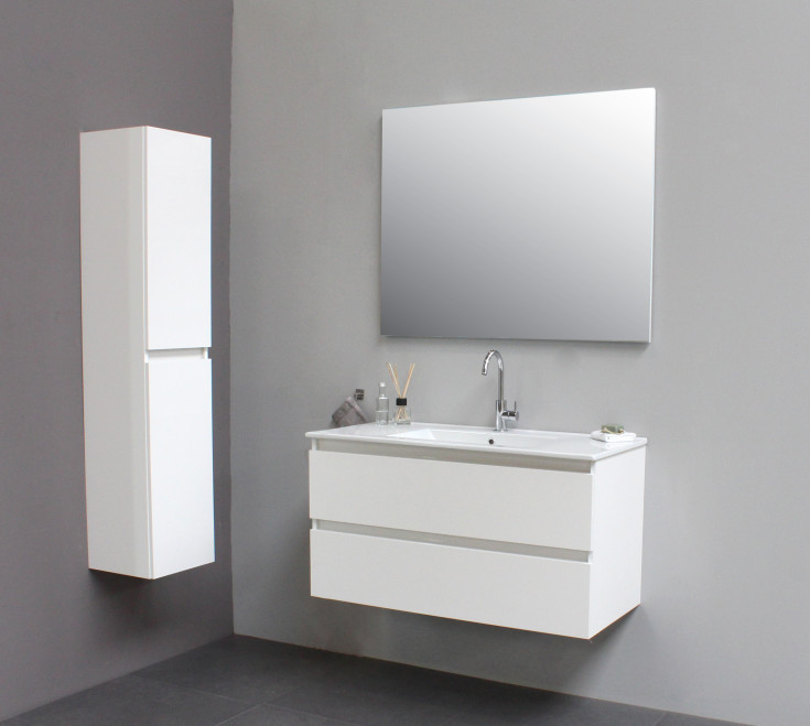 Sanibell Online möbelpaket, omonterad, 81x46,5 cm, vit högglans