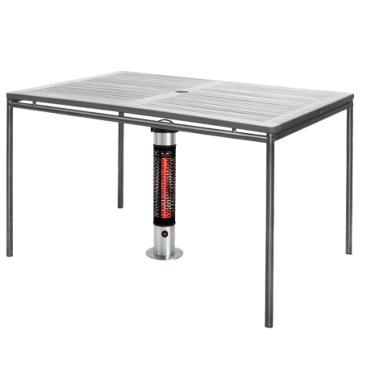 Horthus terassvärmare, infraröd, under bord, 1500 W, silver