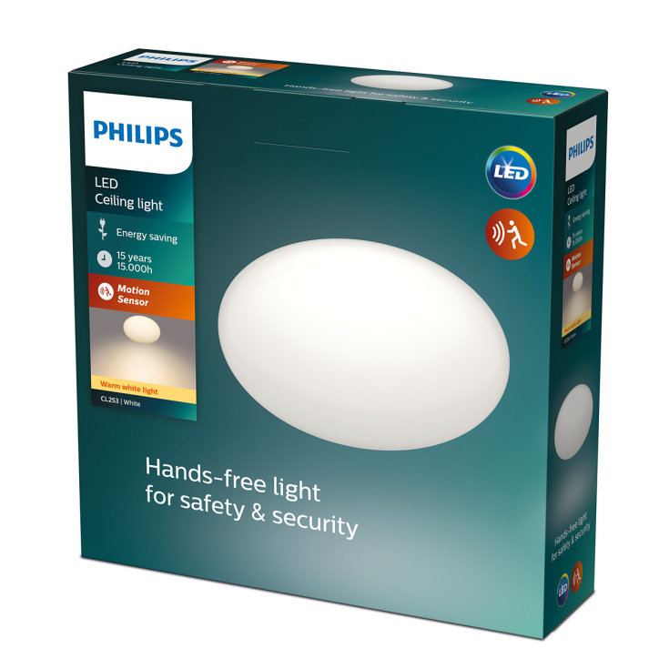 Philips myLiving Shan loftlampe med sensor, hvid