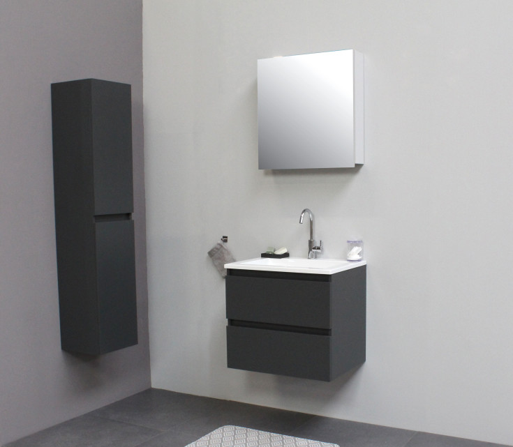 Sanibell Online högskåp, omonterad, 30x145 cm, matt antracit