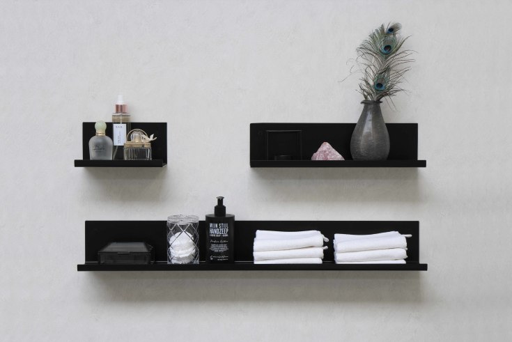 Sanibell Proline hylle, 40x10 cm, matt sort