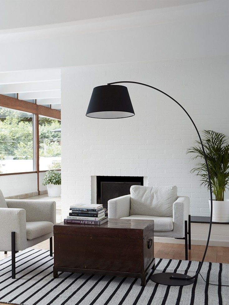 Nielsen Light Manhatten gulvlampefot E27, uten skjerm, svart