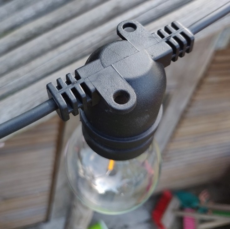 Sirius Tobias udendørs lyskæde, farvede pærer, startsæt