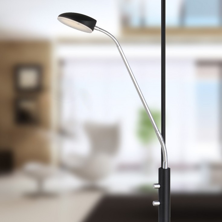 Halo Design Vegas Uplight golvlampa, svart