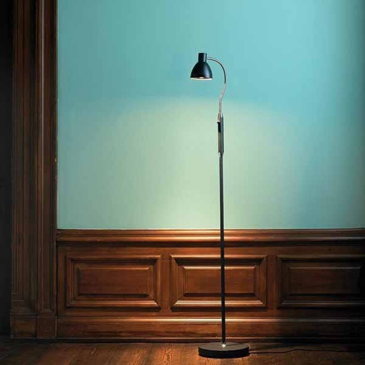 Halo Design Hudson gulvlampe, 1 arm, svart