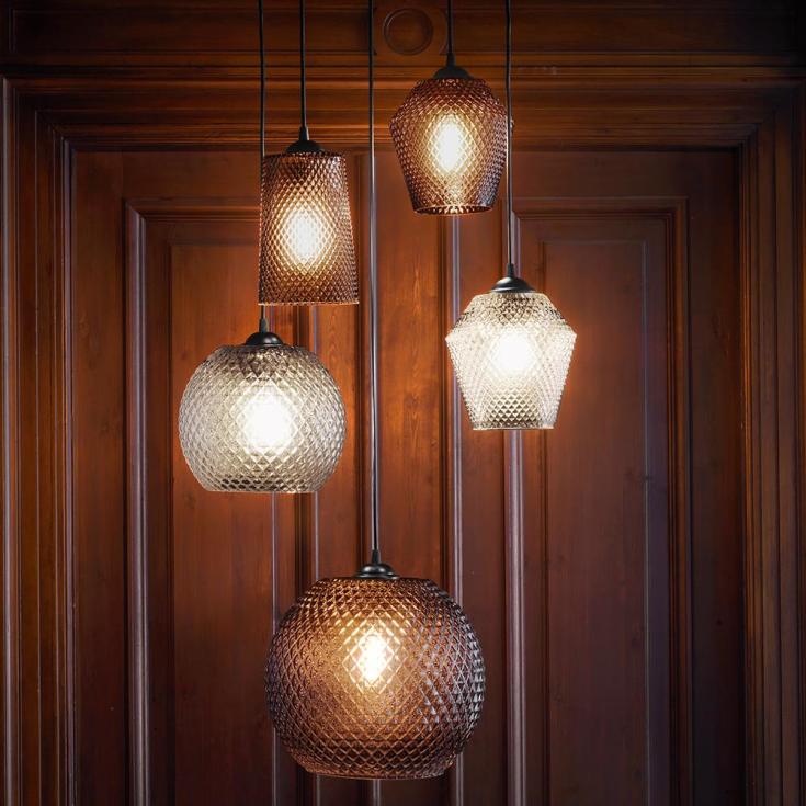 Halo Design Nobb pendel, klar, Ø22 cm