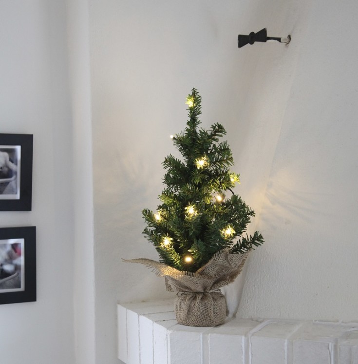 Star Trading Toppy kunstig juletre med lys, 40 cm