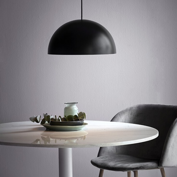 Nordlux Ellen pendellampe, sort, Ø30 cm