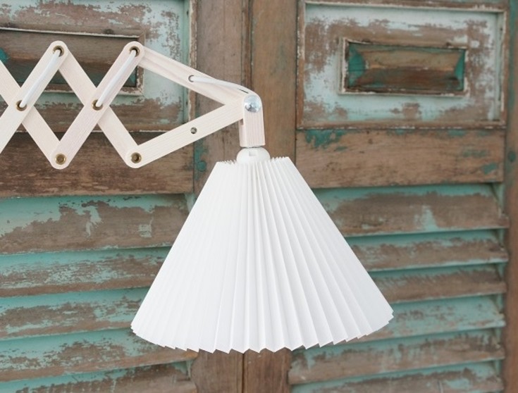 Plisseskærm væg/pendel, H18 cm