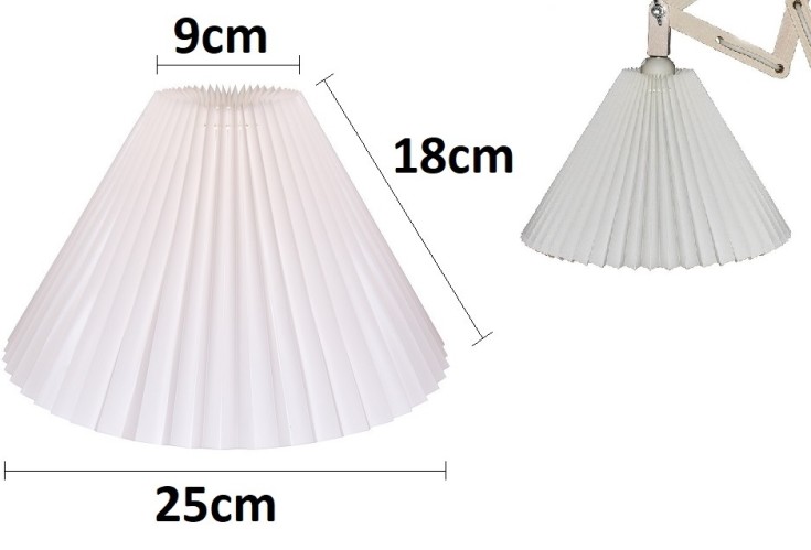 Plisseskærm væg/pendel, H18 cm