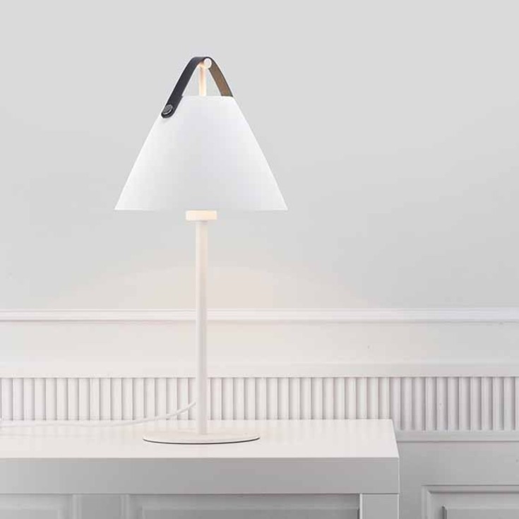 Dftp Strap bordlampe, hvid