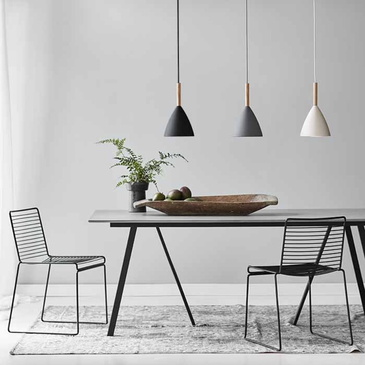 Dftp Pure pendellampe, grå, Ø20 cm