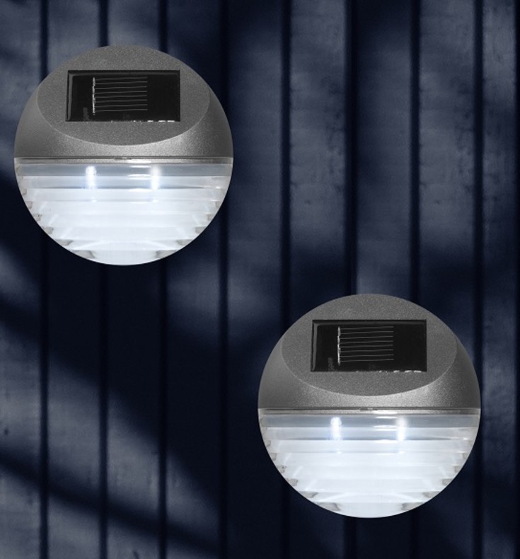 Veli Line Wall vägglampa solcell, 4 st