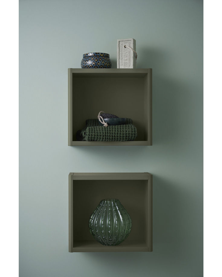 Gustavsberg Graphic opbevaringskube, 30x27,5 cm, grøn