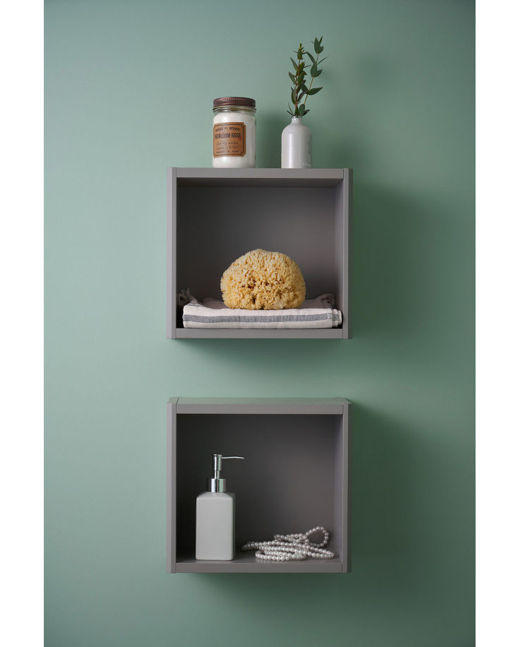 Gustavsberg Graphic förvaringskub, 30x27,5 cm, grå