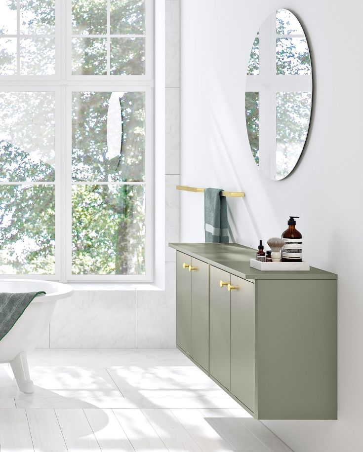 Gustavsberg spejl, Ø100 cm