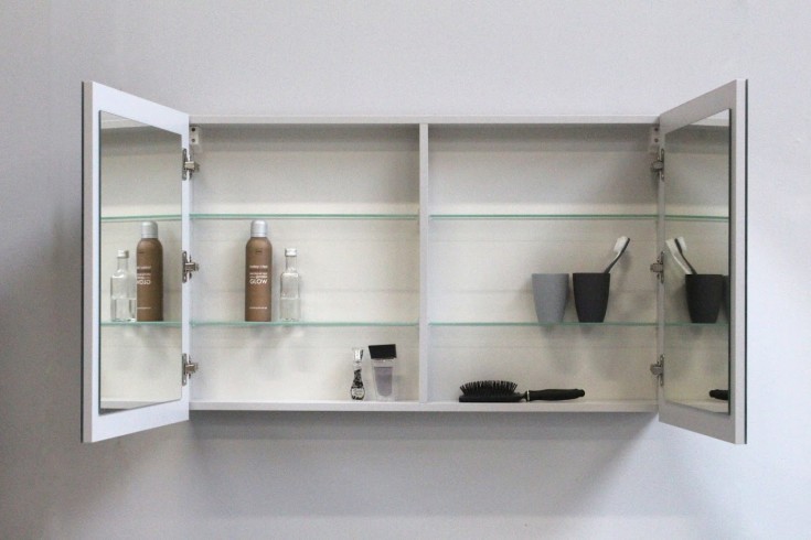 Sanibell Online speilskap, 80x60 cm, grå