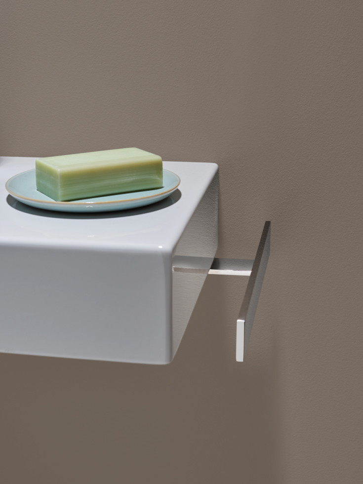 Alape Piccolo Novo håndvask, 55x32 cm, venstre, hvid