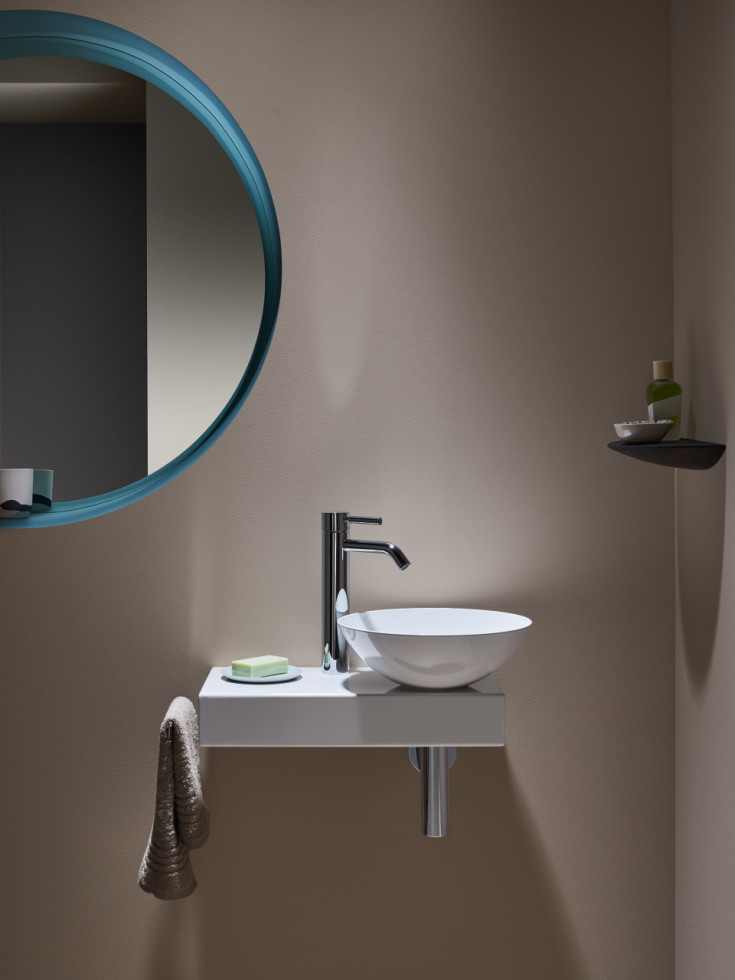 Alape Piccolo Novo håndvask, 55x32 cm, højre, hvid