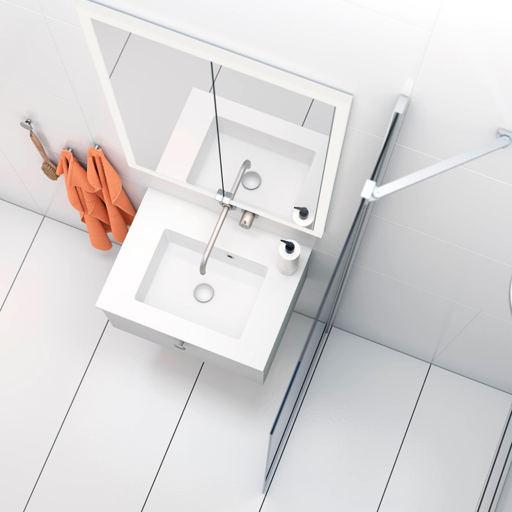 Dansani Minore servant, 60,245,5 cm, hvit