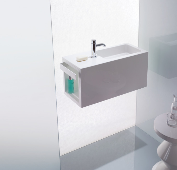 Alape Xplore.s möbelpaket, 64,5x30 cm, vit