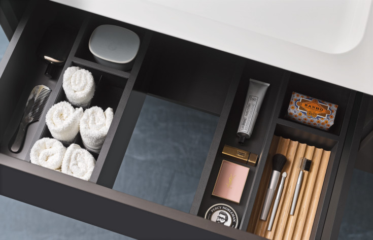 Alape WP Folio möbelpaket, 80,4x50 cm, grå