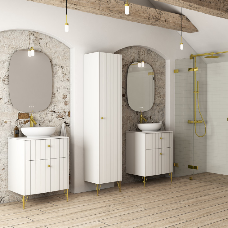 Dansani Daisy håndtak, Ø24 mm, messing