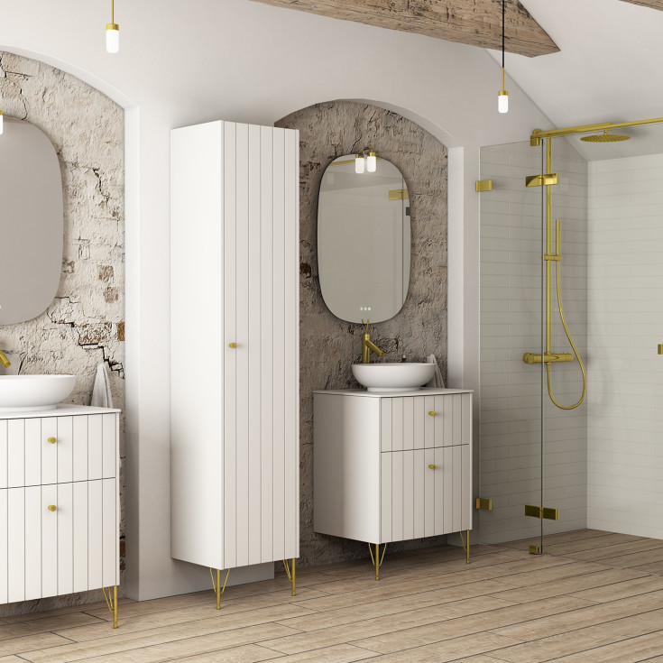 Dansani Luna Vintage støtteben, 15-19 cm, messing