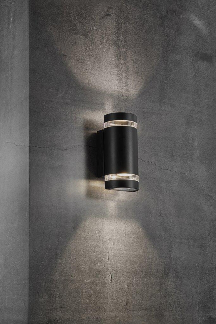 Nordlux Focus utelys vegg, sort