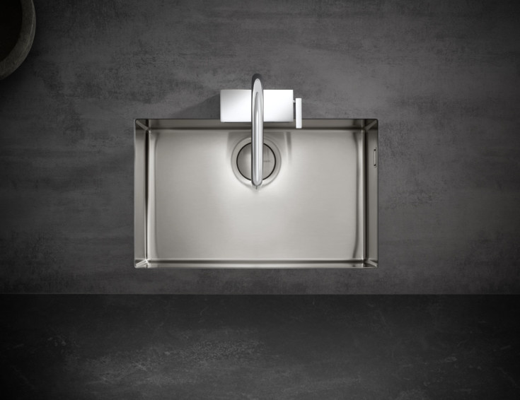 Hansgrohe kjøkkenvask, 71x45 cm, rustfritt stål