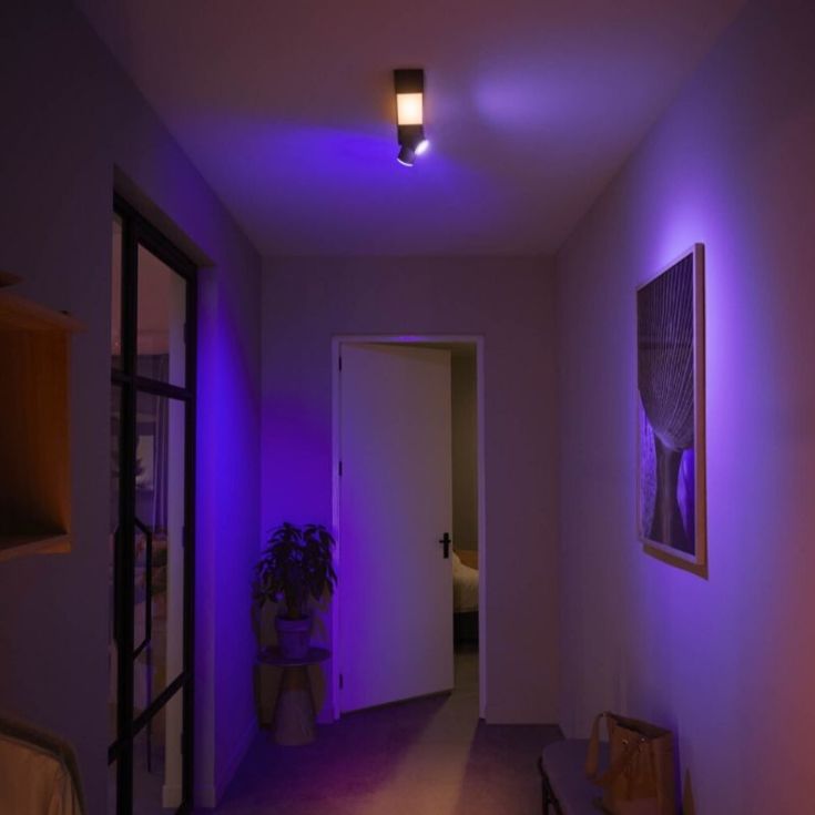 Philips Hue Centris spotter i tak, sort