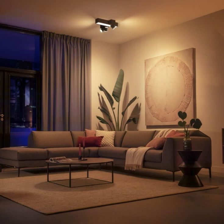 Philips Hue Centris Cross spotter i tak, sort