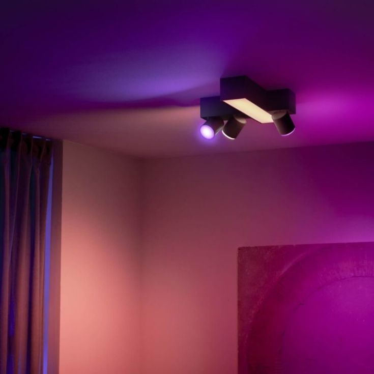 Philips Hue Centris Cross spotter i tak, sort
