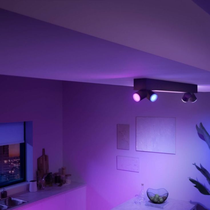 Philips Hue Centris spotter i tak, sort