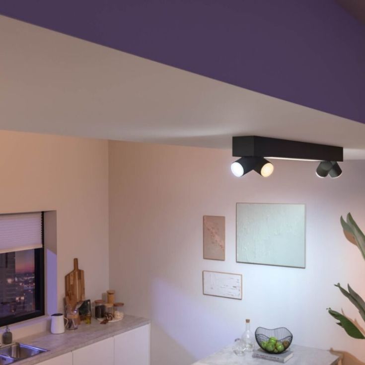 Philips Hue Centris takspotlight, svart
