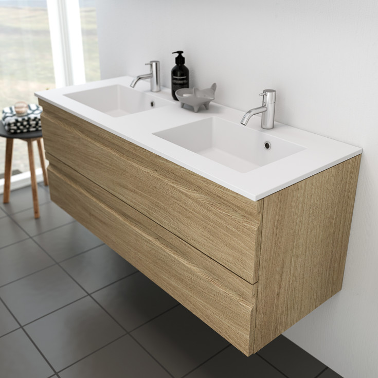 Dansani Minore servant, 120,2x45,5 cm, hvit