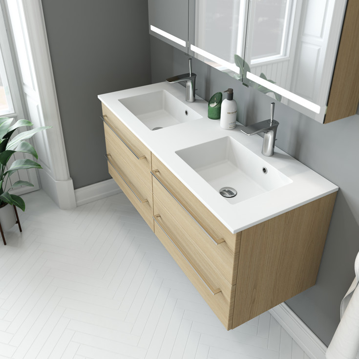 Dansani Minore servant, 120,2x45,5 cm, hvit