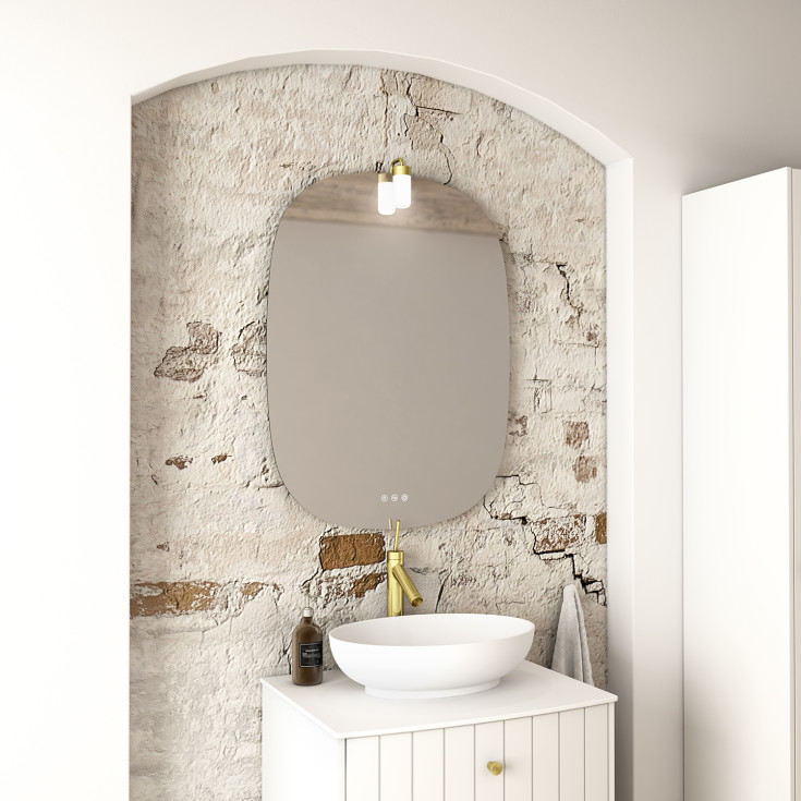 Dansani Lyra spegellampa, mässing