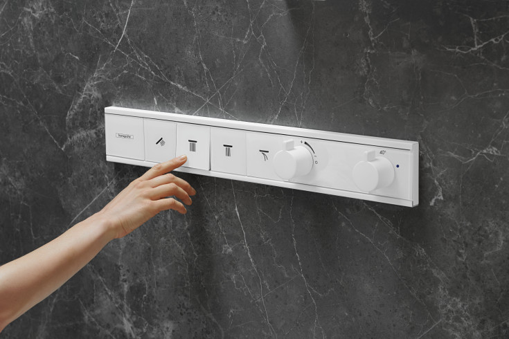 Hansgrohe RainSelect brusearmatur, mat hvid