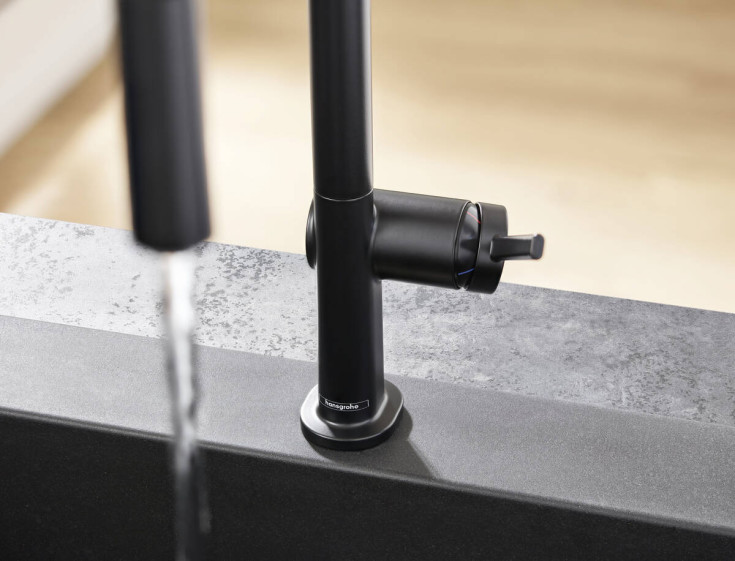 Hansgrohe Talis M54 köksblandare, utdragbar pip, matt svart