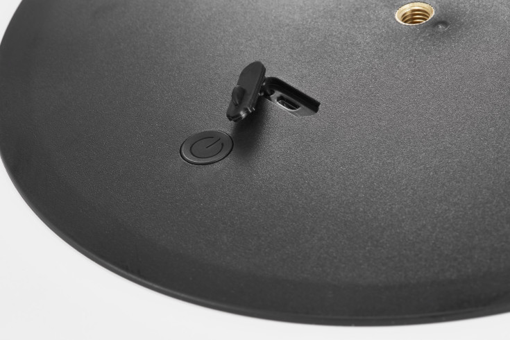 Nordlux Sponge genopladelig udendørs bordlampe, Ø20 cm