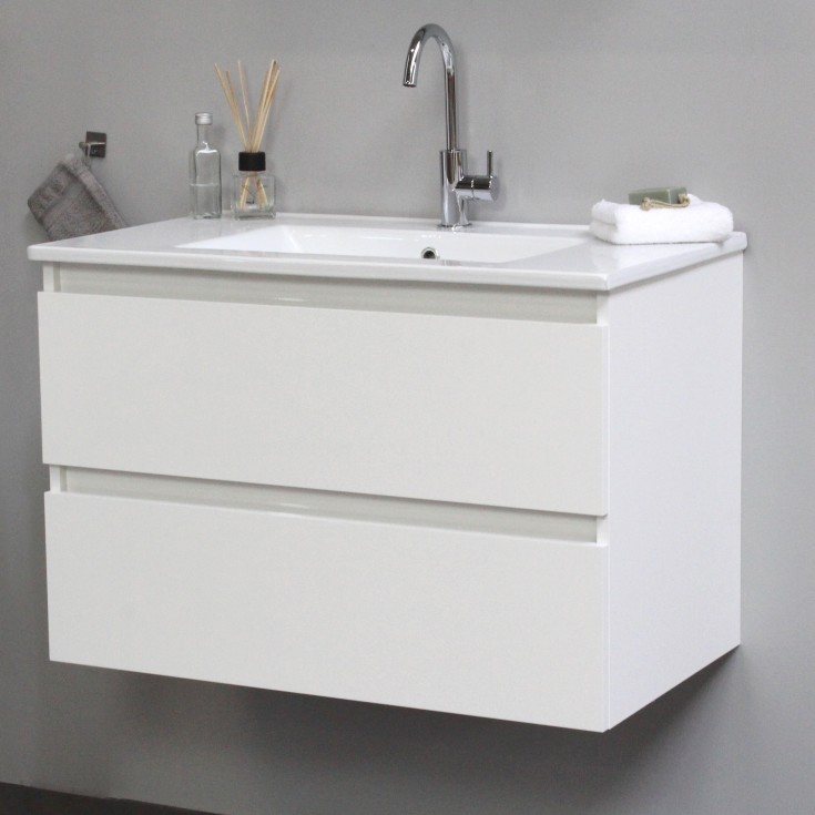 Sanibell Online möbelpaket 81x46,5 cm, vit högglans