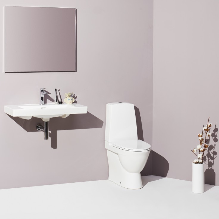 Laufen Pro N toilet, uden skyllekant, rengøringsvenlig, hvid