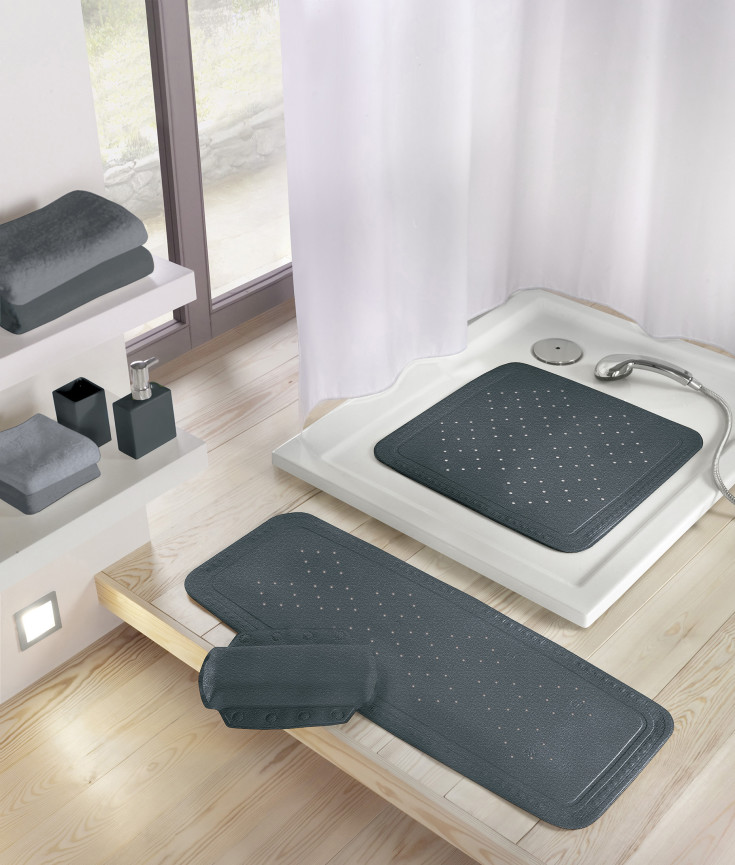 Kleine Wolke Arosa skridmåtte, 55x55 cm, grå