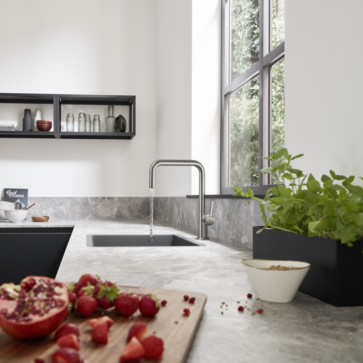 Hansgrohe Talis M54 köksblandare, stål