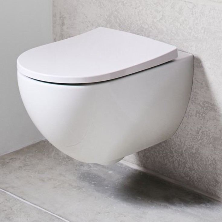 Geberit Acanto toiletbræt, soft close, aftagelig, hvid