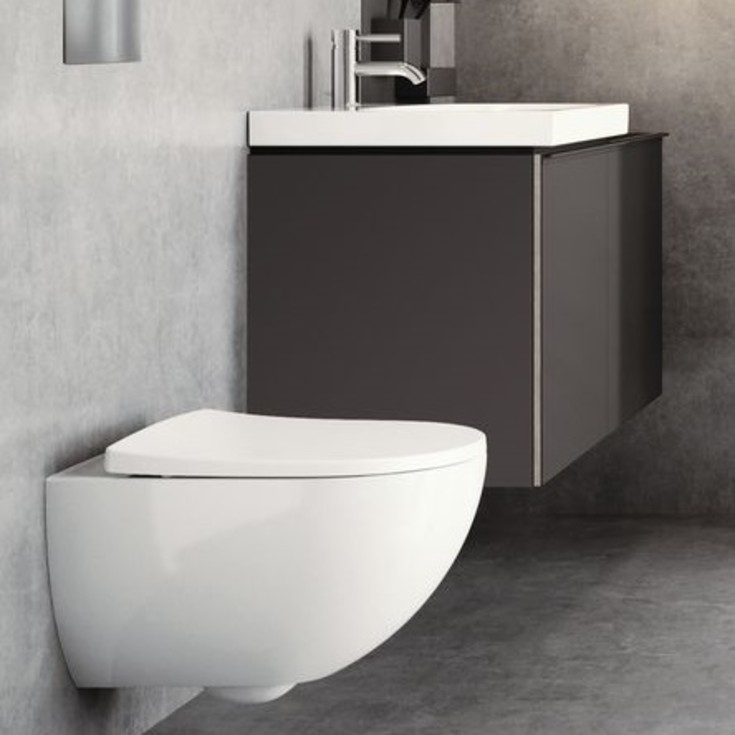 Geberit Acanto toalettsete, soft close, avtakbart, hvit