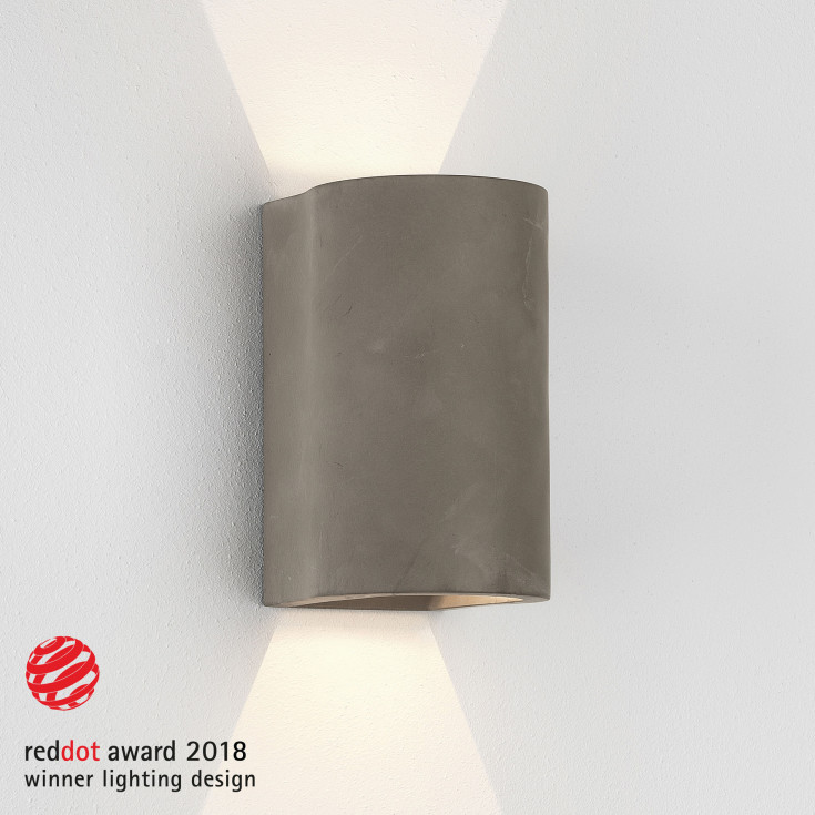 Astro Dunbar udendørs væglampe, beton, H16 cm