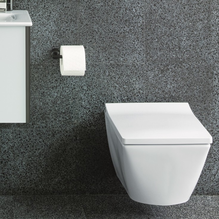 Duravit Starck T toalettpappershÄllare, matt svart